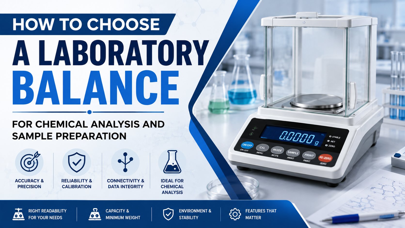 How to Choose a Laboratory Balance for Chemical Analysis and Sample Preparation