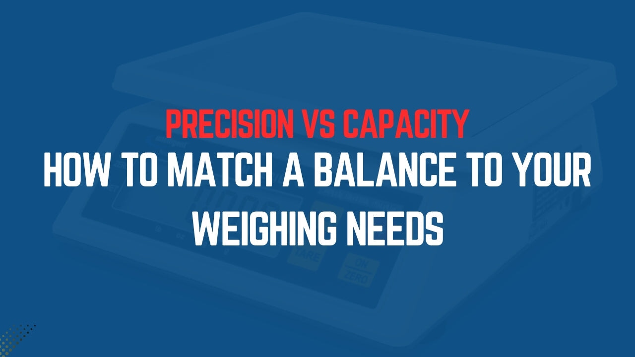 Precision vs Capacity: How to Match a Balance to Your Weighing Needs