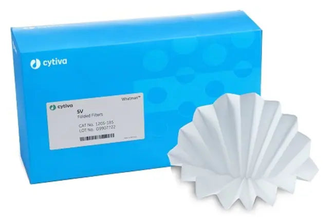 Whatman 1205-110 Grade 5V Fluted Fine Particle Filter Paper, 110 mm Circle 2.5 μm, 100/Pk