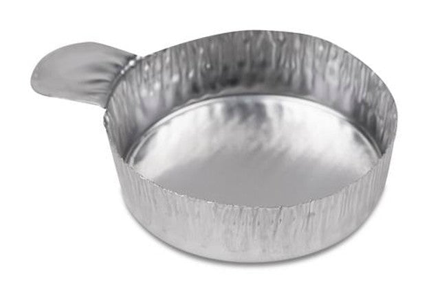 Heathrow Scientific 120932 Aluminium Weigh Boat 5ml, 28 x 10mm crinkle wall, with tab, 100/pk