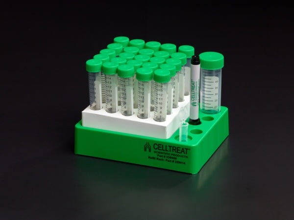 Celltreat 229414 Centrifuge Tube, Best Value - Paperboard Rack, Sterile, 15mL, 500/pk