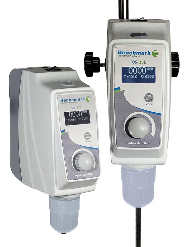 Benchmark Scientific IPS2050-20 OS20L Overhead Stirrer, 20L includes stand, and 4 arm propeller (IPS2050-P-S4), 100 to 240V with USA Plug