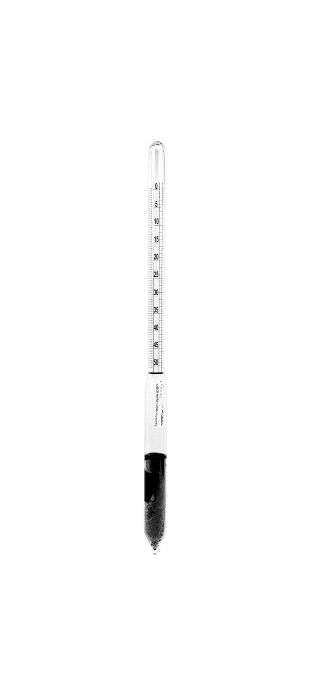 Heathrow Scientific 6609-15 Baume (Heavy) Hydrometer, 0 to 90°, 1/pk