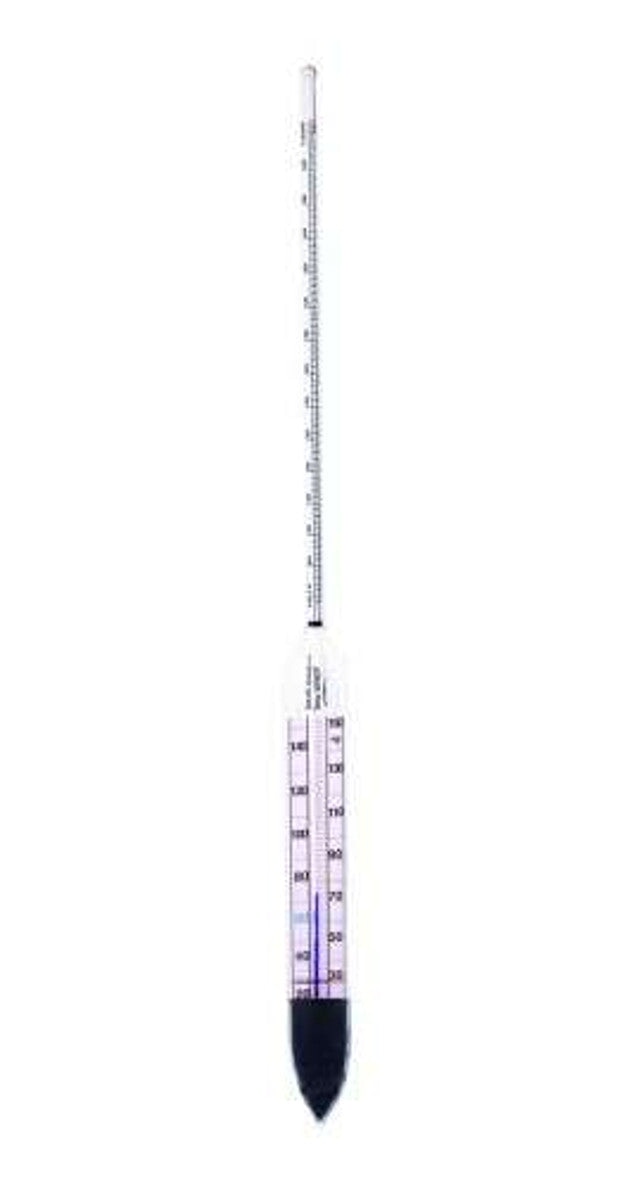 Heathrow Scientific 6602TS-8 Specific Gravity Hydrometer, with Thermometer, 1.060 to 1.130, 0.001 subdivisions, 385 mm, 1/pk