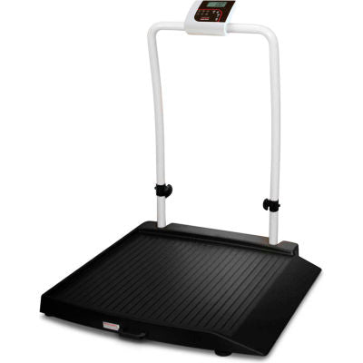 Rice Lake 350-10-2 Single Ramp Handrail Wheelchair Scale , 1000 lb x 0.2 lb