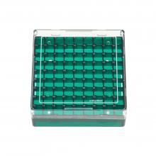 Celltreat 229943 81 Place Storage Box for CF Cryogenic Vial, Polycarbonate, Non-sterile, 5/Case