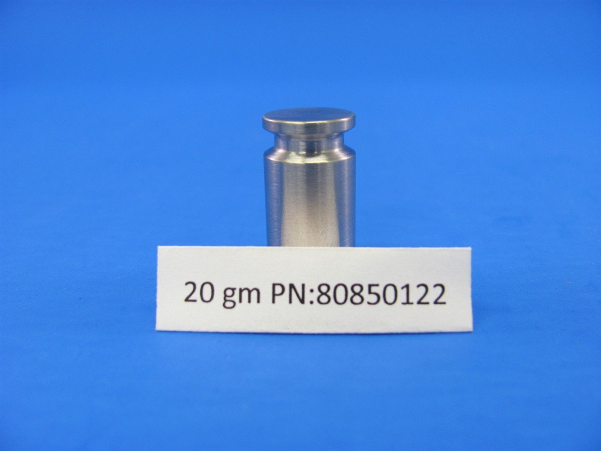 Calibration, Weight 20 gram ASTM Class 6 Stainless Steel (PN:80850122)
