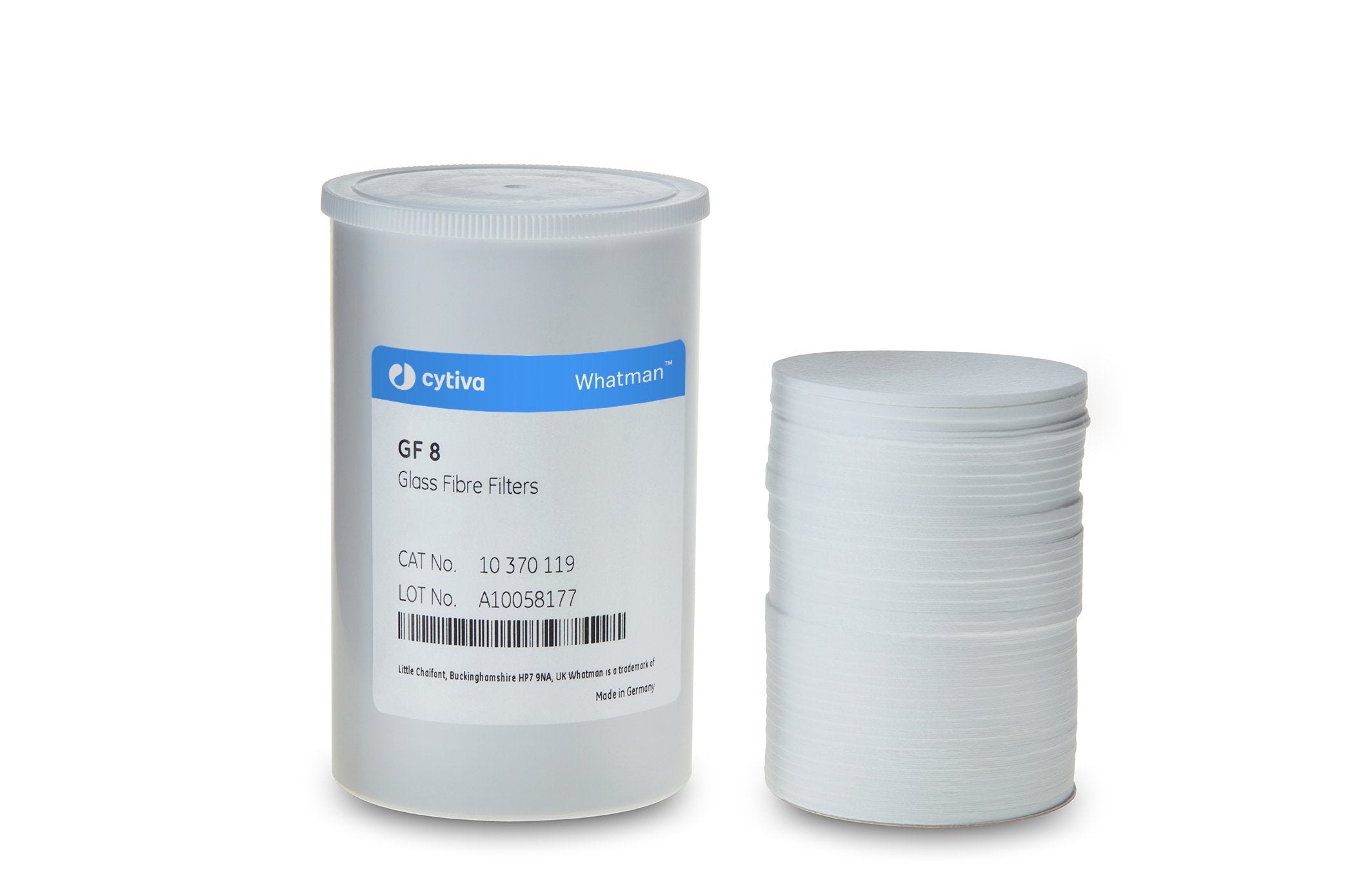 Whatman 10370172 Filter Sheets, 60 x 90mm, with Binder Grade GF 8, 100/pk