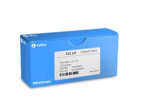 Whatman 10310647 Filter Circles, 185mm Dia, Folded, Grade 512 1/2, 100/pk