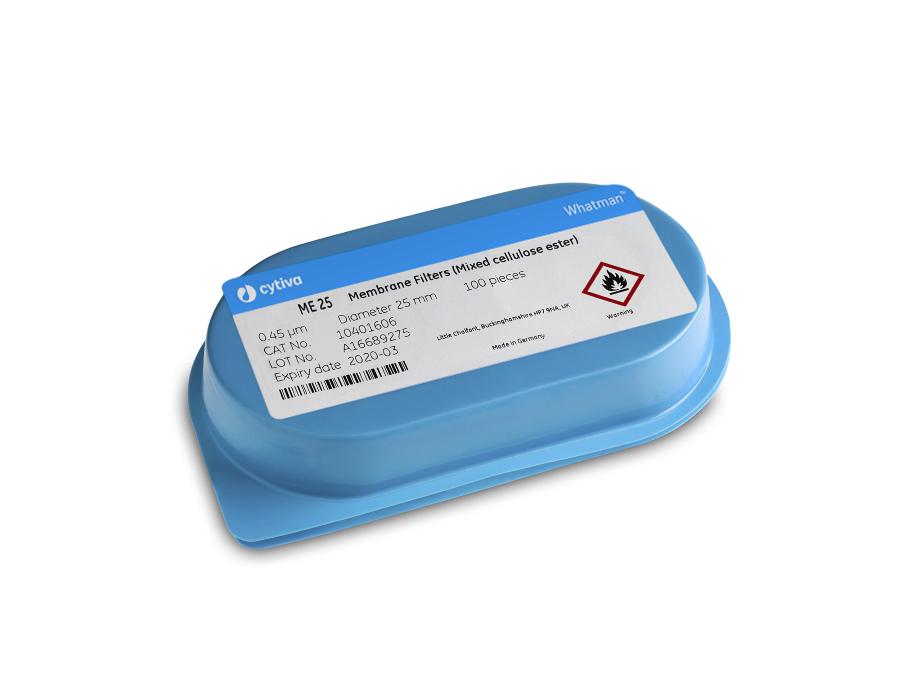 Whatman 10409414 Filter Circles, 50mm Dia, Mixed Cellulose Ester ME Range - ME 25/41, Gridded, Green/ Black Grid 3.1mm, 0.45 micrometer Pore Size, 100/pk (PN: 10409414)