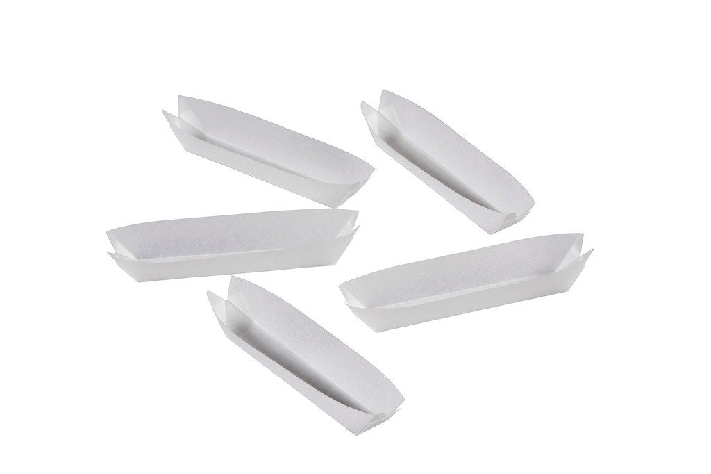 Whatman 10313032 Weighing Papers, Kjeldahl Weighing Boat, 55mm x 10mm x 10mm, Grade 609, 100/pk