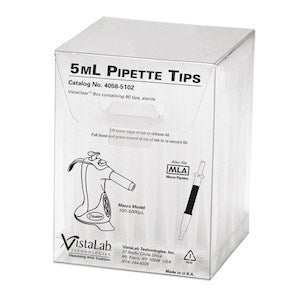 VistaLab 4058-5102 Pipette Tips 5000 μL, Clear, Sterile, Graduated, Bulk, 60 Tips