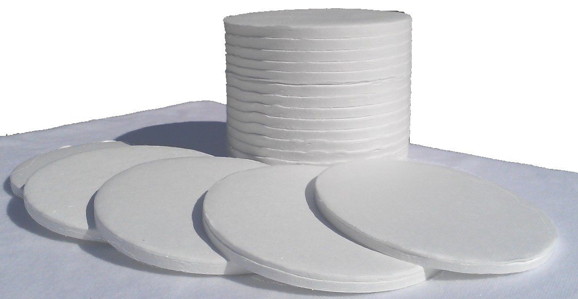 Dyn-A-Med Glass Fiber Sample Pads FOR IR BALANCE AND MICROWAVE MOISTURE TESTS 9 cm circle (Case of 20 pks of 200) PN: 80082