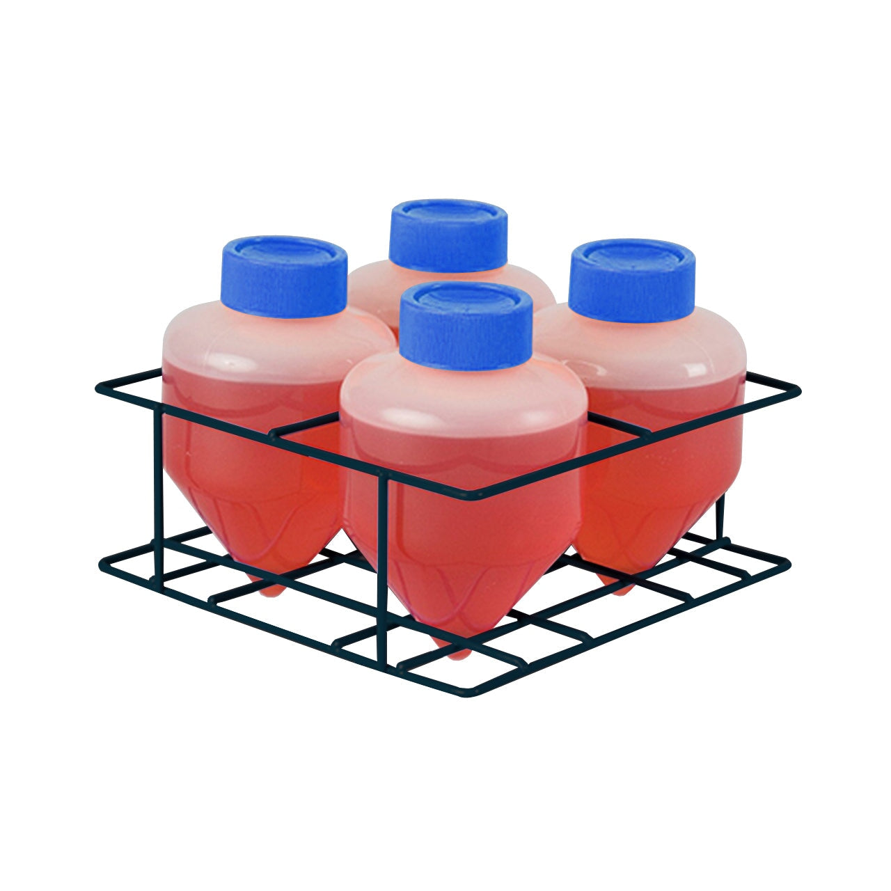 MTC Bio C1500-RK Rack for 4 x 500mL centrifuge tubes, plastic coated wire, autoclavable, 1/ea