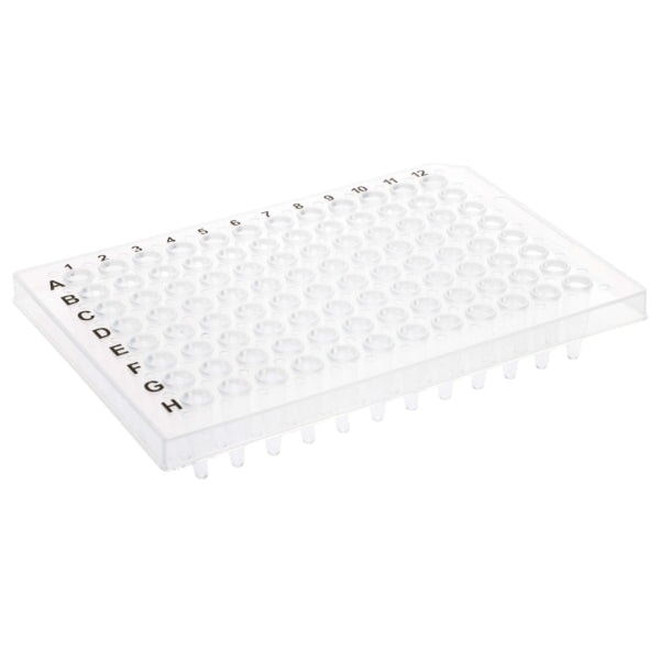 CELLTREAT 229513 96 Well PCR Plate, Half Skirt, Clear, 0.2mL 50/pk