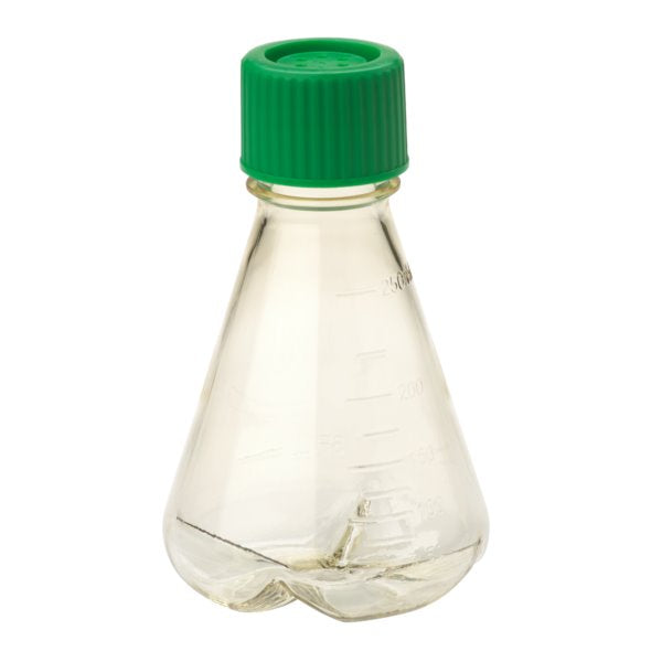 CELLTREAT 229835 Erlenmeyer Flask, Vent Cap, Baffled Bottom, PC, Sterile 1000mL, 6pk