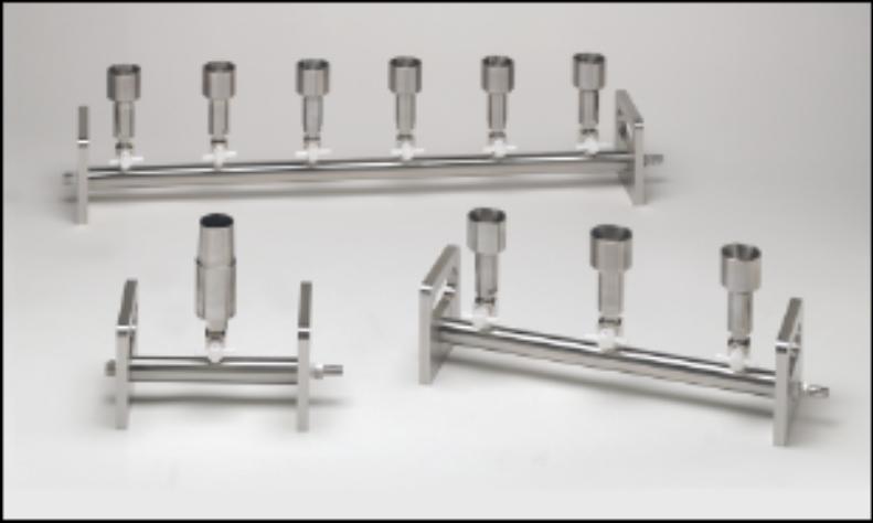 Advantec 361130 Holder(Manifolds) HYDROLAB SINGLE MANIFOLD 40/35 3xVALVE