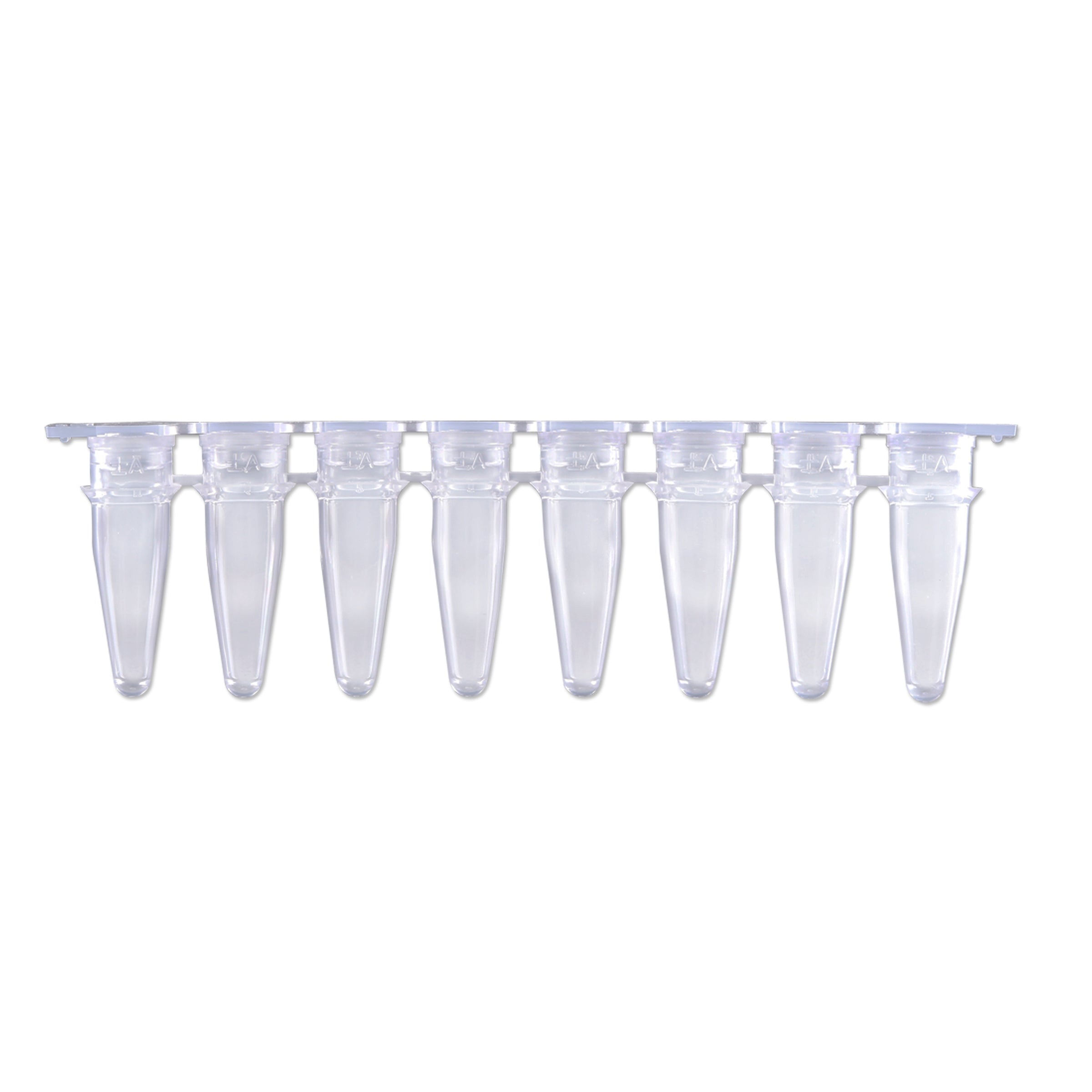 MTC Bio P3802-Q PureAmp 8-Strip qPCR Tubes, 0.2mL, Clear, Separate Optical Strip Caps, Pack of 120