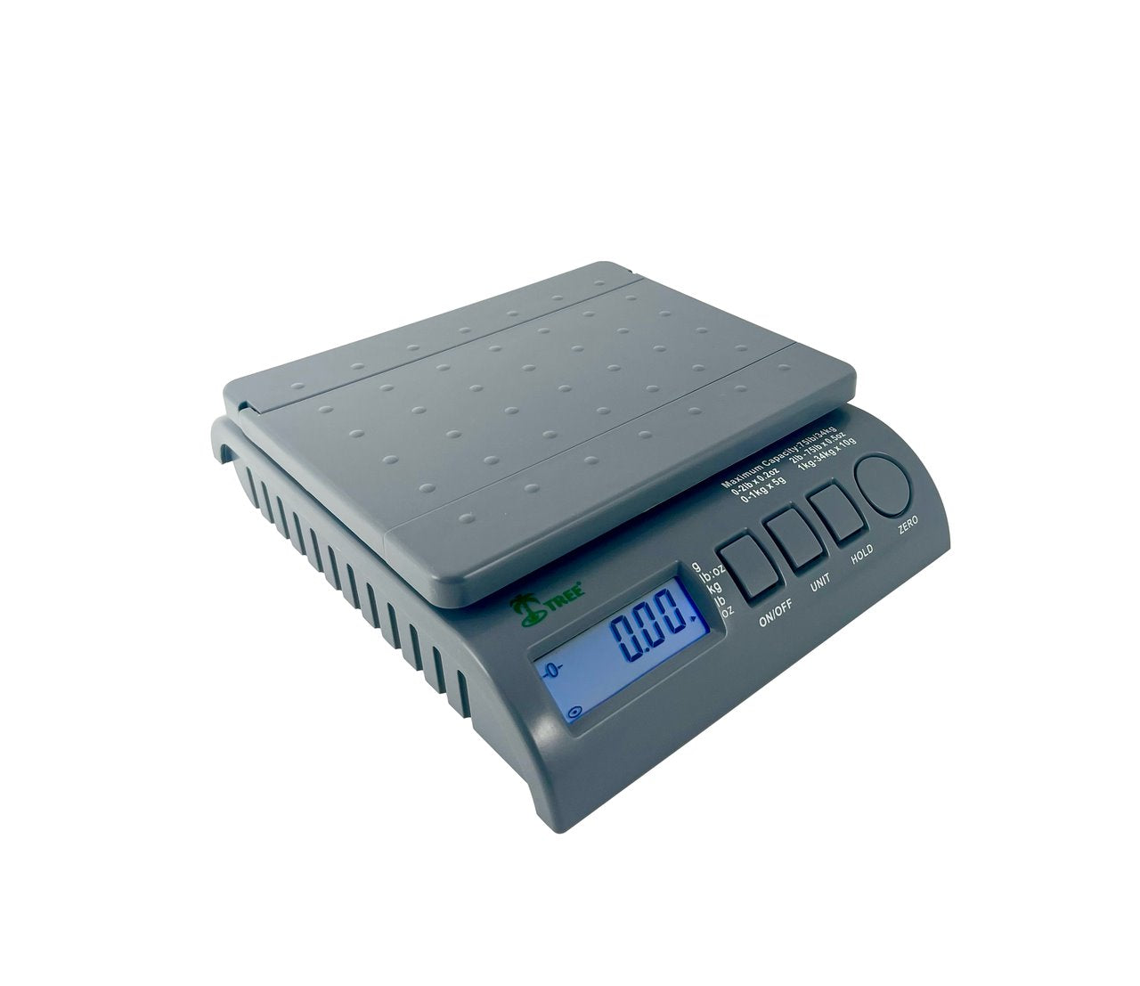 TREE SPS 75 SMALL DUAL RANGE POSTAL SCALE, 75 LB X 0.5 OZ