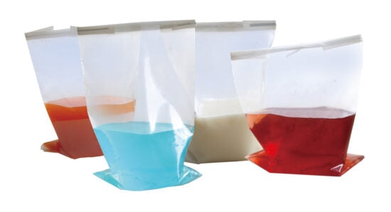 MTC Bio B5911 SureSeal Sterile Sampling Bags, 55oz, 300mm x 180mm, Printed, 250/pk