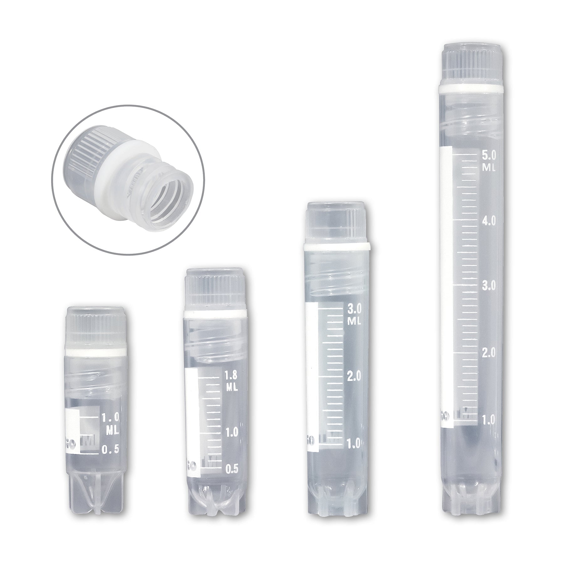 MTC Bio V4801 Internally Threaded Cryogenic Vials, 1mL, sterile, 500/cs