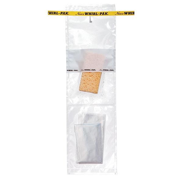 Nasco B01423WA Whirl-Pak® Hydrated Speci-Sponge® Bags with Sterile Glove - 18 oz. (532 ml) - Box of 100
