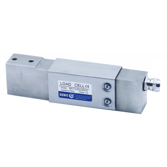 ZEMIC B6N stainless steel single point load cell, OIML approved (8kg-200kg)