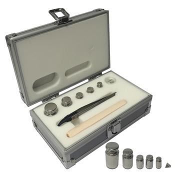 Accuris W1101-6-100 Class E2, Calibration set for Analytical Balances, 6 pcs: 1x100mg, 1x10g, 2x20g, 1x50g, 1x100g