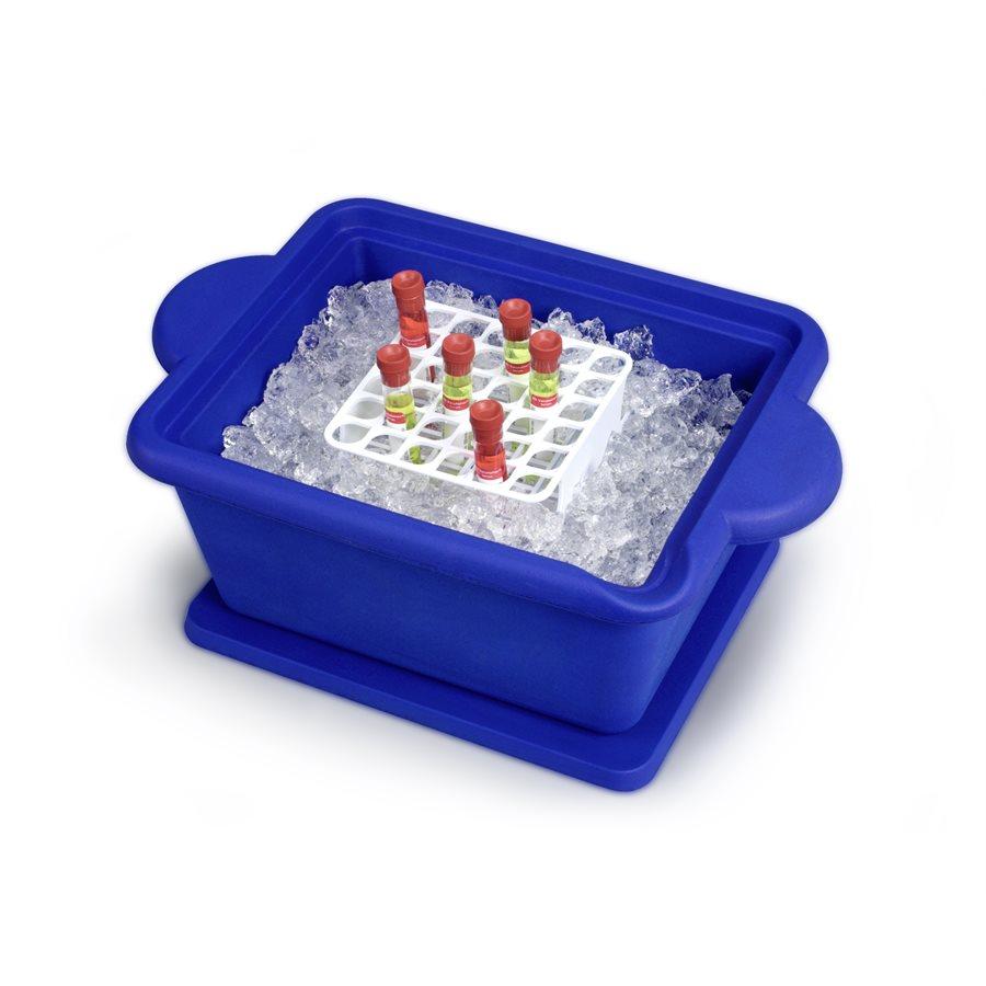 Heathrow Scientific 28724B Cool Container, 4 L Ice Pan, Blue 25.5x19.5x11.5 cm (rectangle)