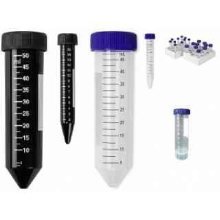 Heathrow Scientific 4428 Conical Centrifuge Tube 15 mL Bulk Wrap Sterile, Black