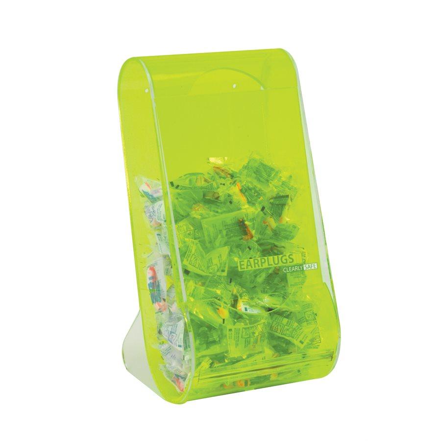 Heathrow Scientific 1040B Earplug Dispenser Counter or Wall Mount, Green