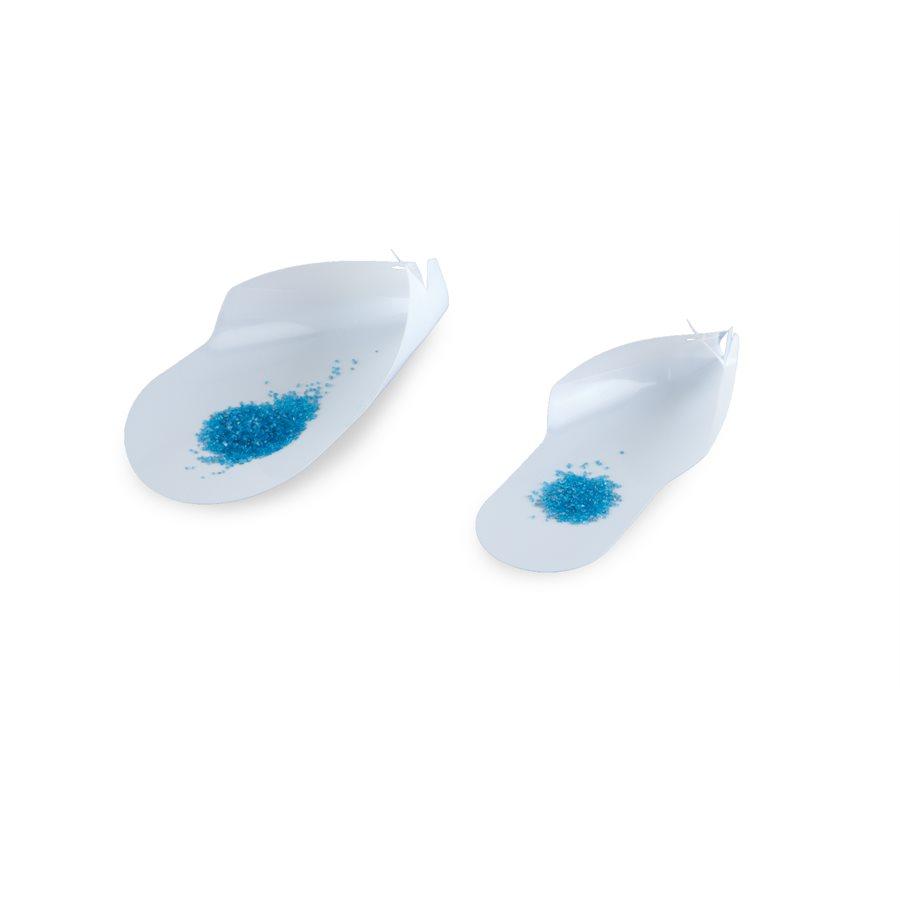 Heathrow Scientific 120657 Dual Purpose Scoops, Small, White, pk 100