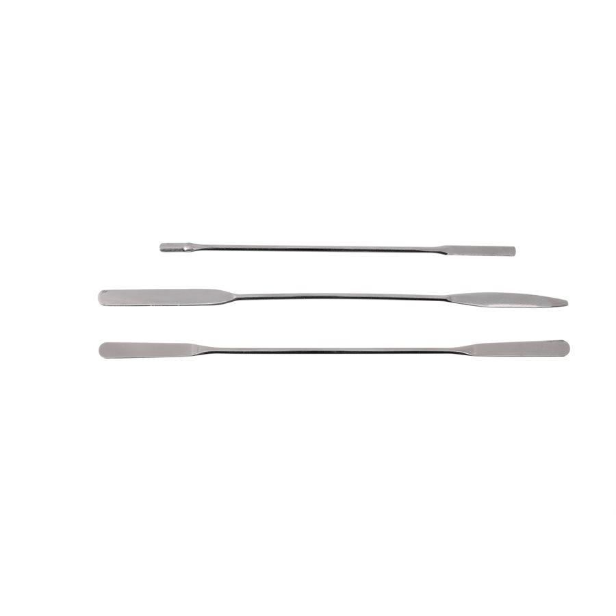 Heathrow Scientific 15906 Spatula, Hayman Flat End & Spoon End, Stainless Steel