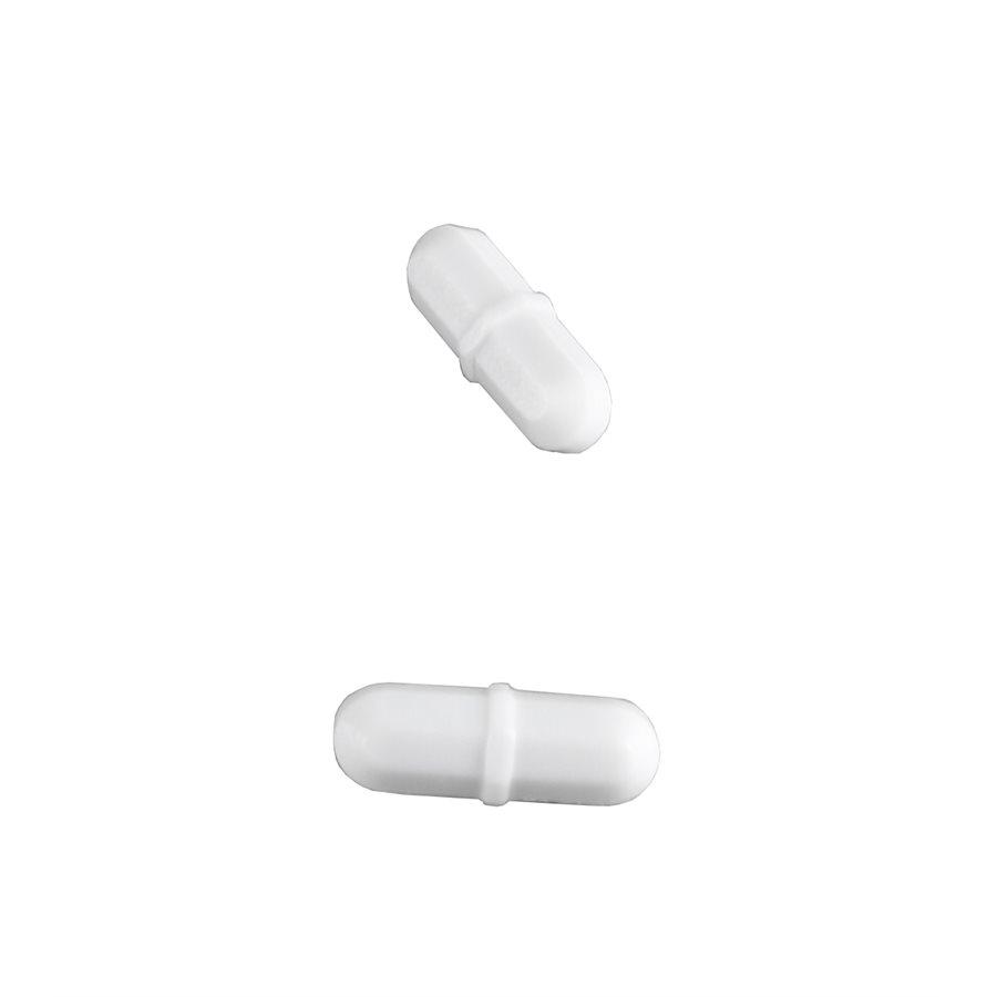 Heathrow Scientific 120549 Magnetic Stir Bar, PTFE, 25x7mm, pk10, White