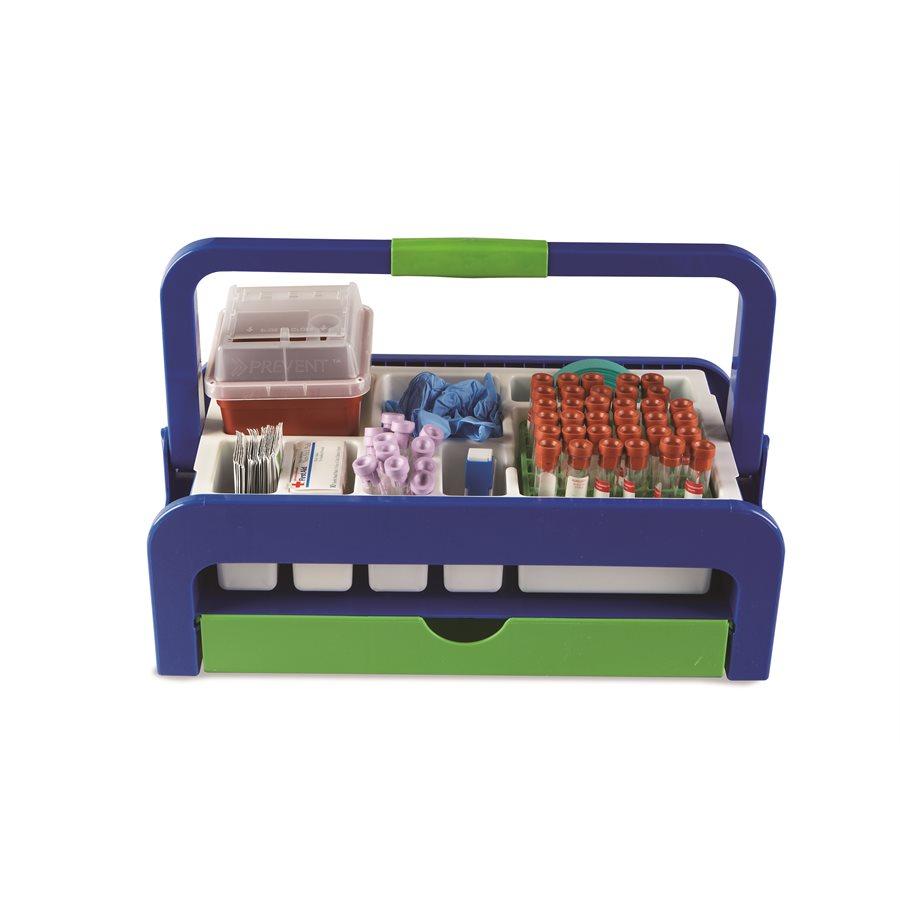 Heathrow Scientific 2200B Droplet Blood Collection Tray Kit B, Blue/Green