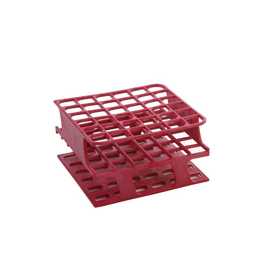 Heathrow Scientific 27505D OneRack Tube Rack Half-Size POM 30 mm 9-Place, Magenta