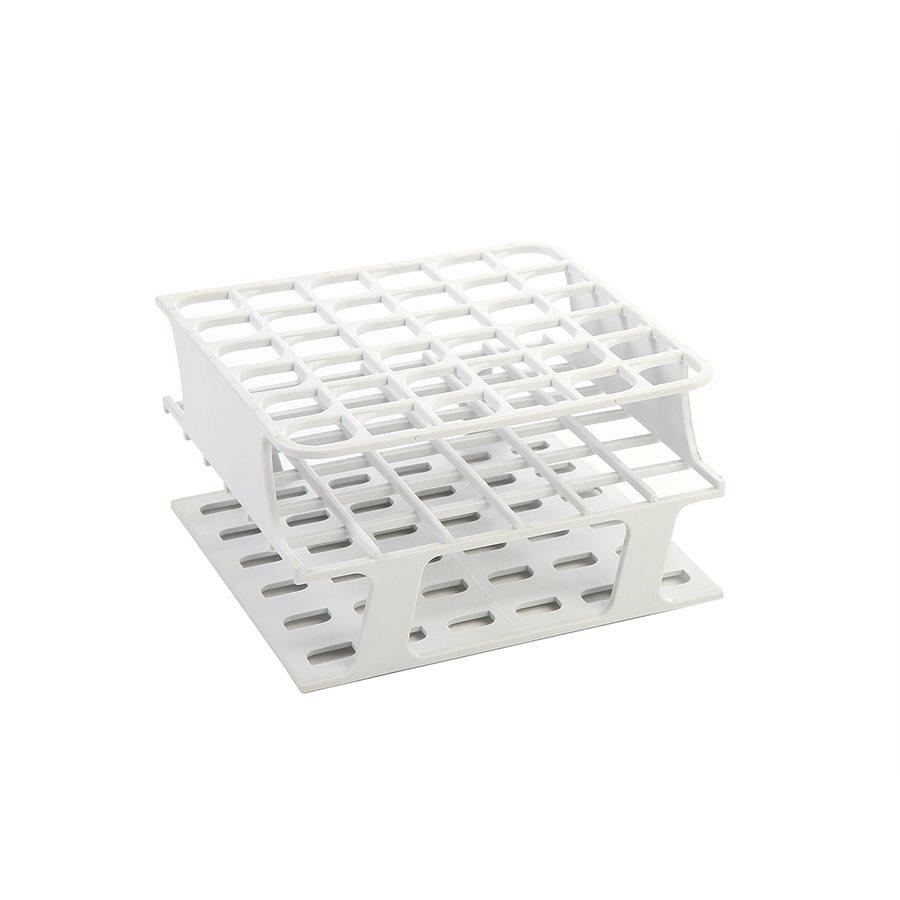 Heathrow Scientific 27501A OneRack Tube Rack Half-Size POM 13 mm 36-Place, White