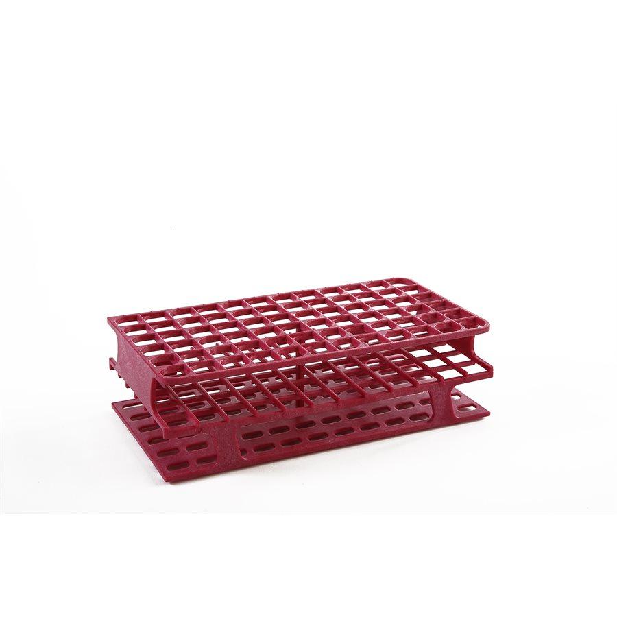 Heathrow Scientific 27514D OneRack Tube Rack Full-Size POM 25mm 40-Place, Magenta