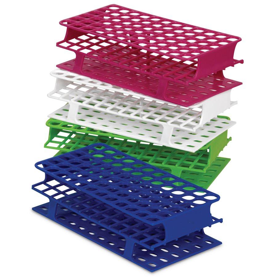 Heathrow Scientific 27551C OneRack Tube Rack Full-Size PP 13 mm 72-Place, Green