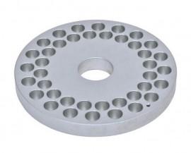 Ohaus 30500582 Uni Block Sample Holder, 0.59" vials, 40 holes