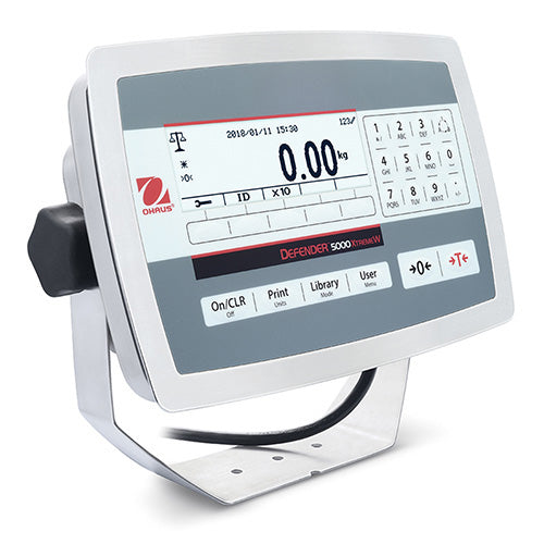 Ohaus TD52XW Defender 5000 Multifunctional Indicator, IP68 / NEMA 4X Stainless Steel Housing and Bracket