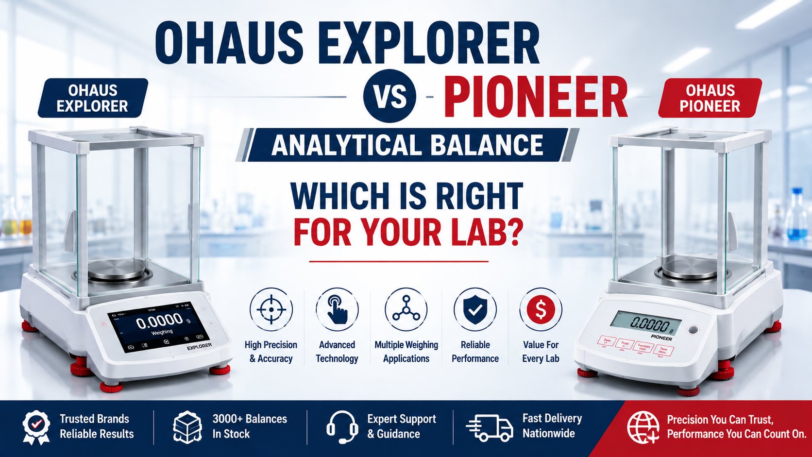 Ohaus Explorer vs Pioneer Analytical Balance: Which Is Right For Your Lab
