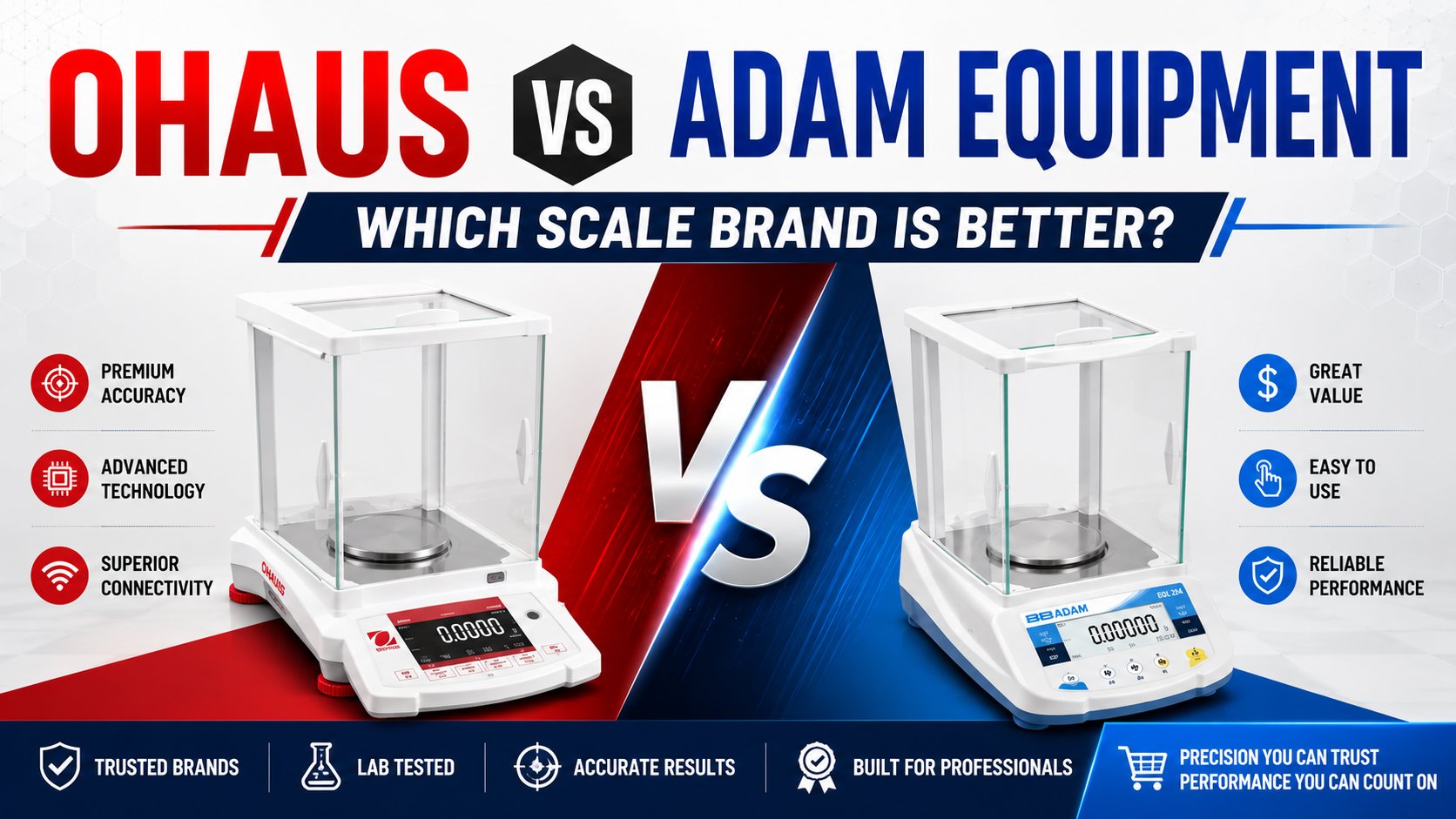 Ohaus vs Adam Equipment: Which Scale Brand Is Better?