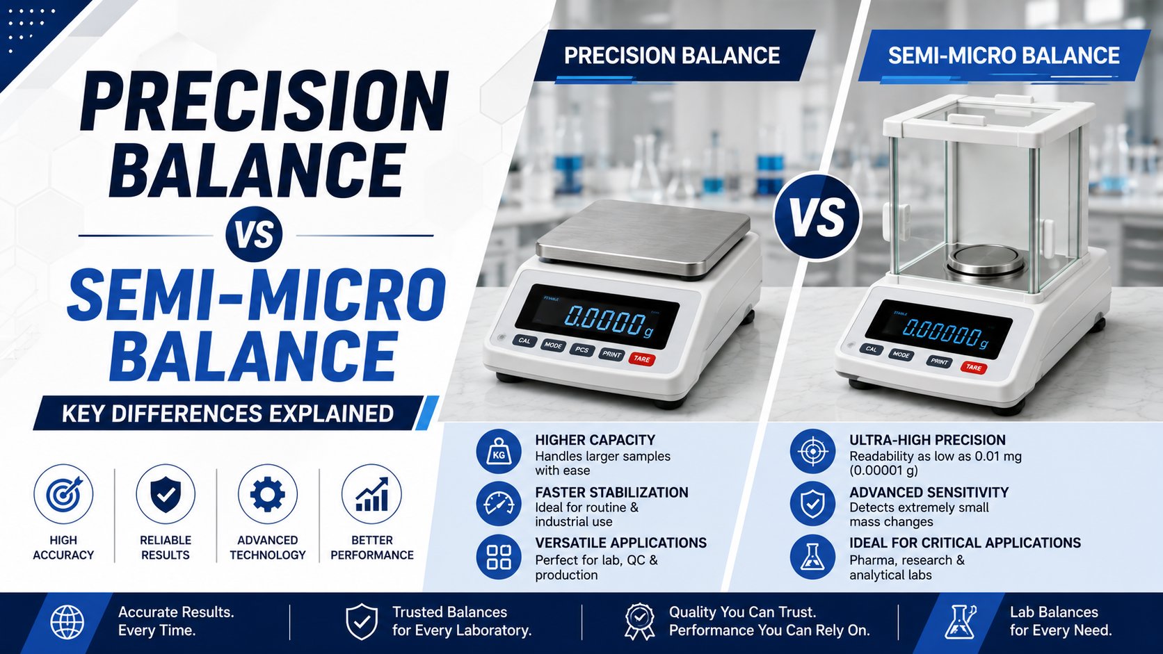 Precision Balance vs Semi-Micro Balance: Key Differences Explained