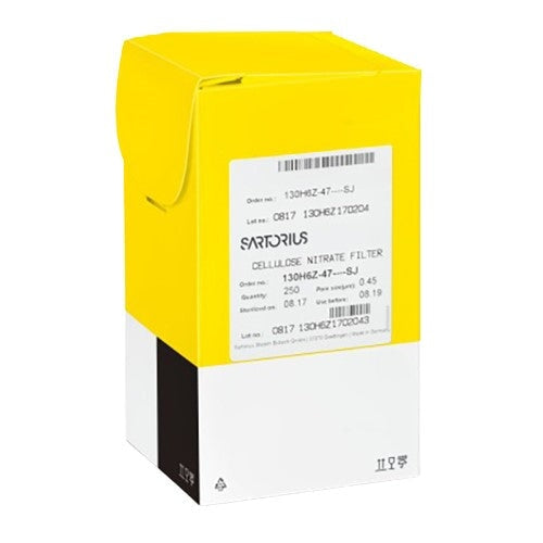 Sartorius 114H6Z-47----SJR Microsart Membrane Filter, Black / White, 0.45 µm, ⌀47 mm, 4 x 250/pk