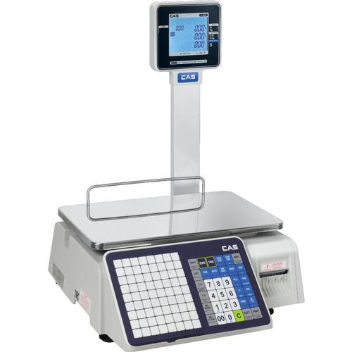 CAS CL-3000-P30W Price Computing Scale with Pole, NTEP, 14.96 x 9.84 in, 15/30 x 0.005/0.01 lb