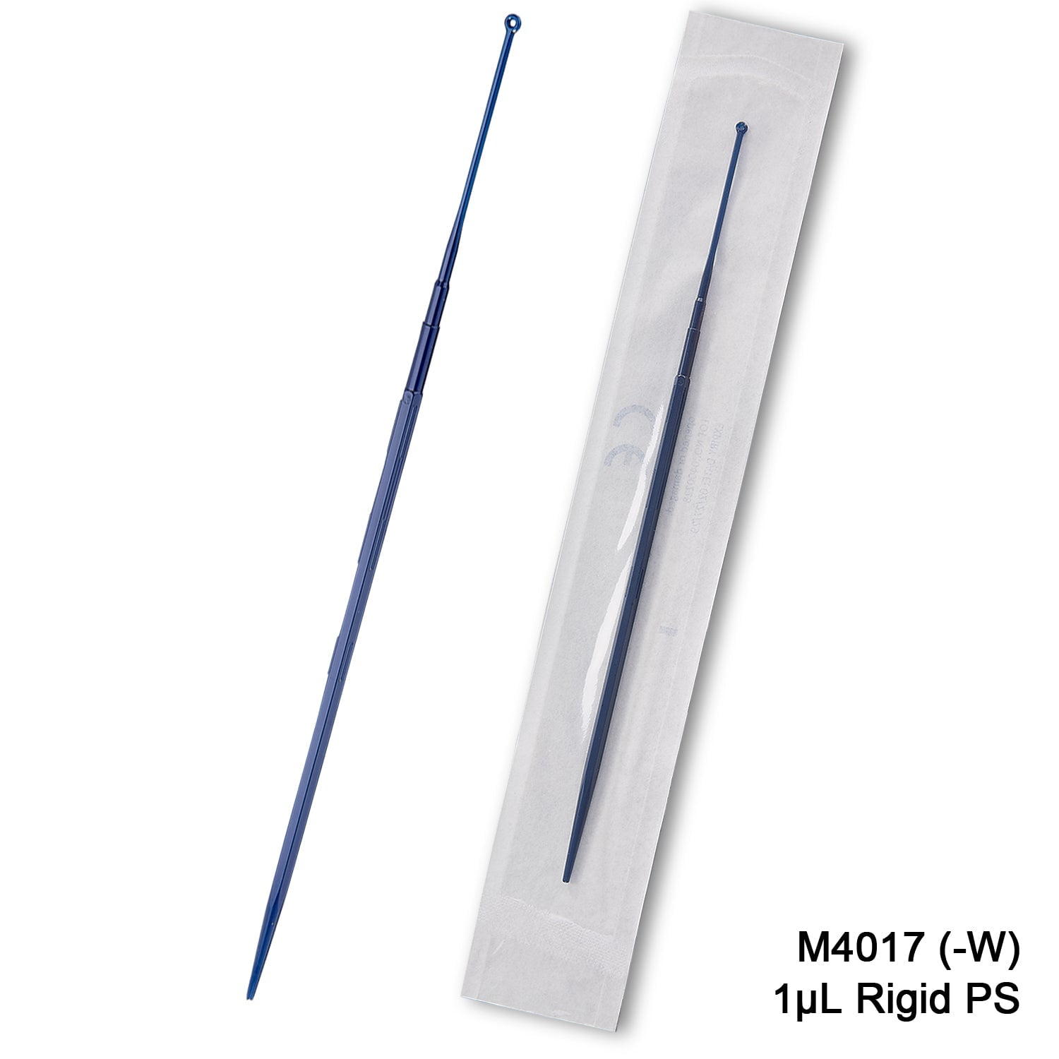 MTC Bio M4017-W Inoculating loops, rigid PS, sterile, individually wrapped, 1µl, 1000/pk