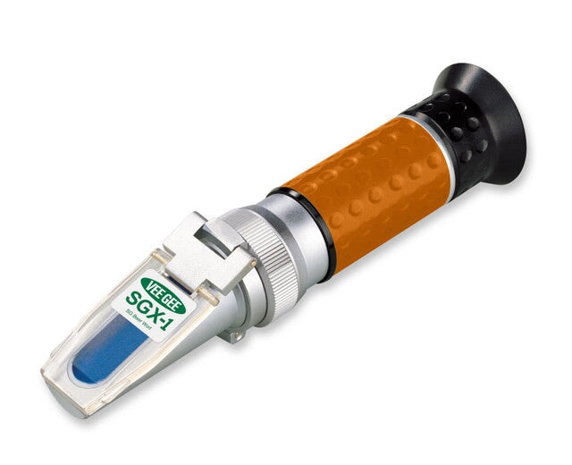 Heathrow Scientific 43004 Handheld Refractometer, SGX-1, 0 to 32% Brix / 1.000 to 1.130 SG Beer Wort, ATC, 1/pk