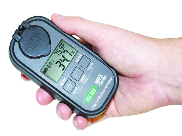 Heathrow Scientific 48301 Digital Refractometer, MDX-301, Honey, 4 scales