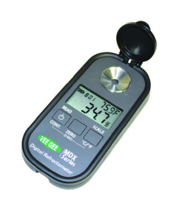 Heathrow Scientific 48103 Digital Refractometer, MDX-103, Sugars, 6 scales